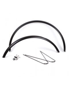 paire de garde boue 700c x 50mm avant long fixations noir mat